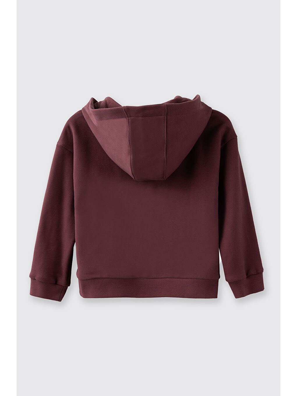Kız Çocuk Fermuarlı Sweatshirt Bordo-2