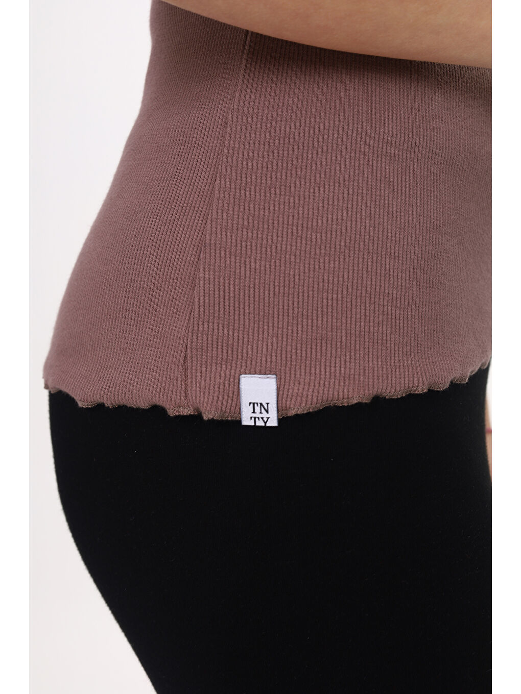 Kahverengi Kız Çocuk Okul Tişört-3