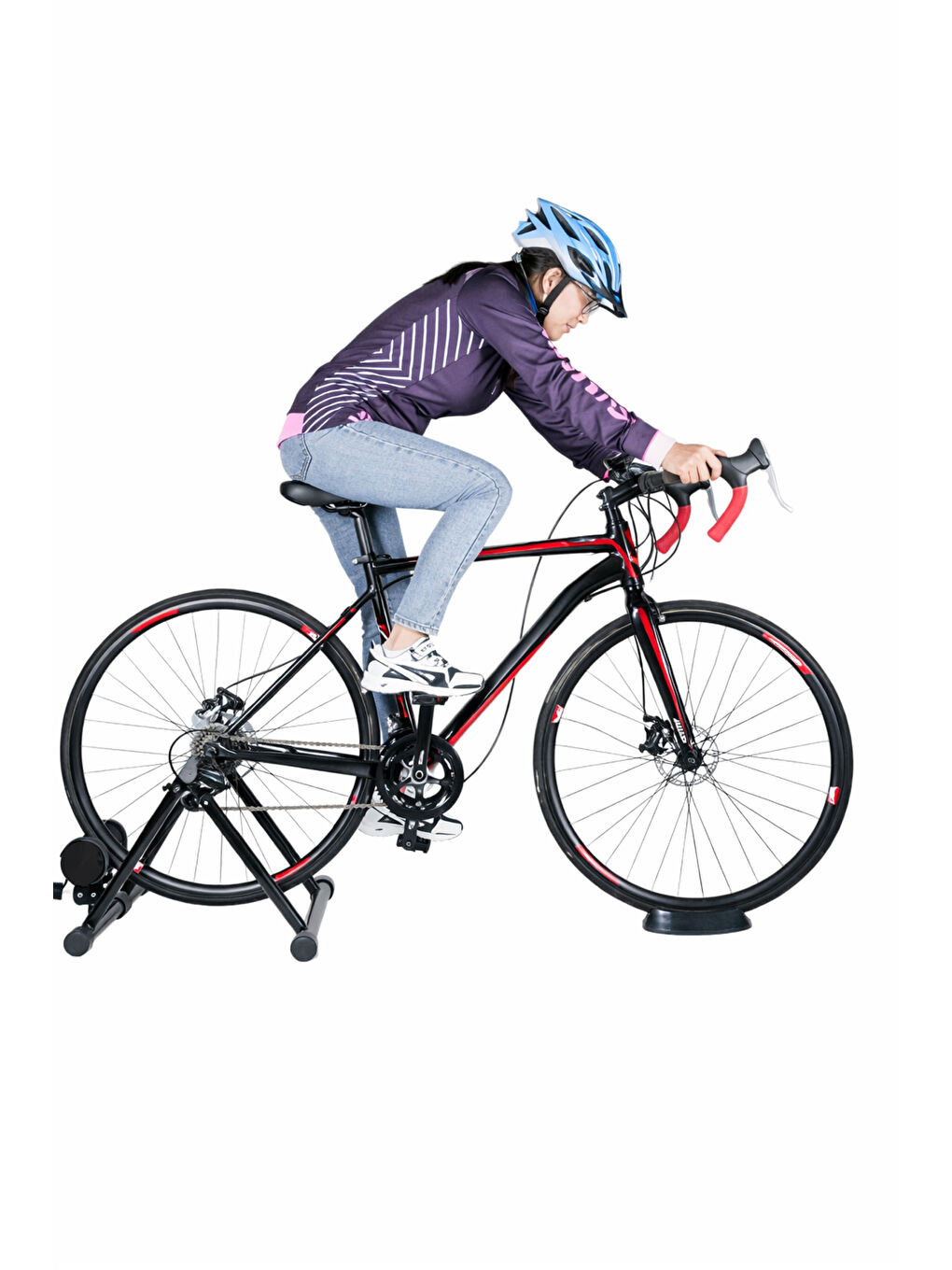 Siyah Premium Seri Manyetik Dirençli Bisiklet Tranier-5