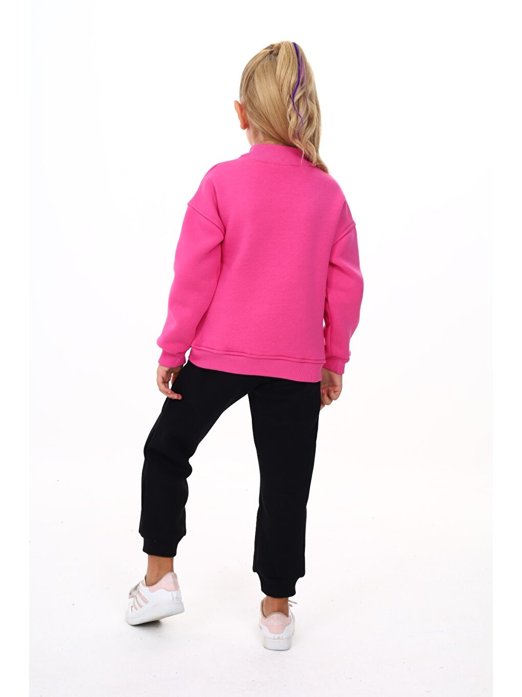 Fuşya Kız Çocuk Nakışlı Eşofman Takım-4