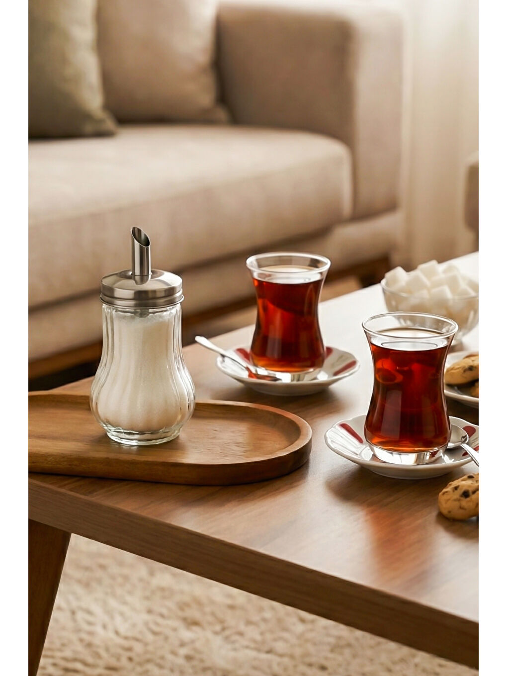 Renksiz DHZ90131 Cam Akıtmalı Salla Dök Şekerlik - Toz Şekerlik - 200ml