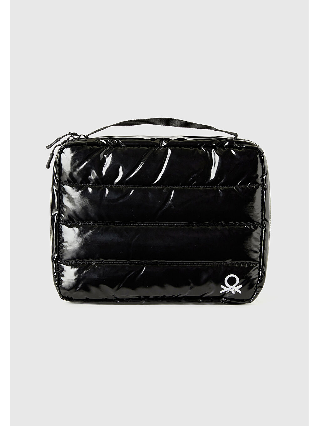 Unisex Siyah Dolgulu Parlak Organizer Çanta