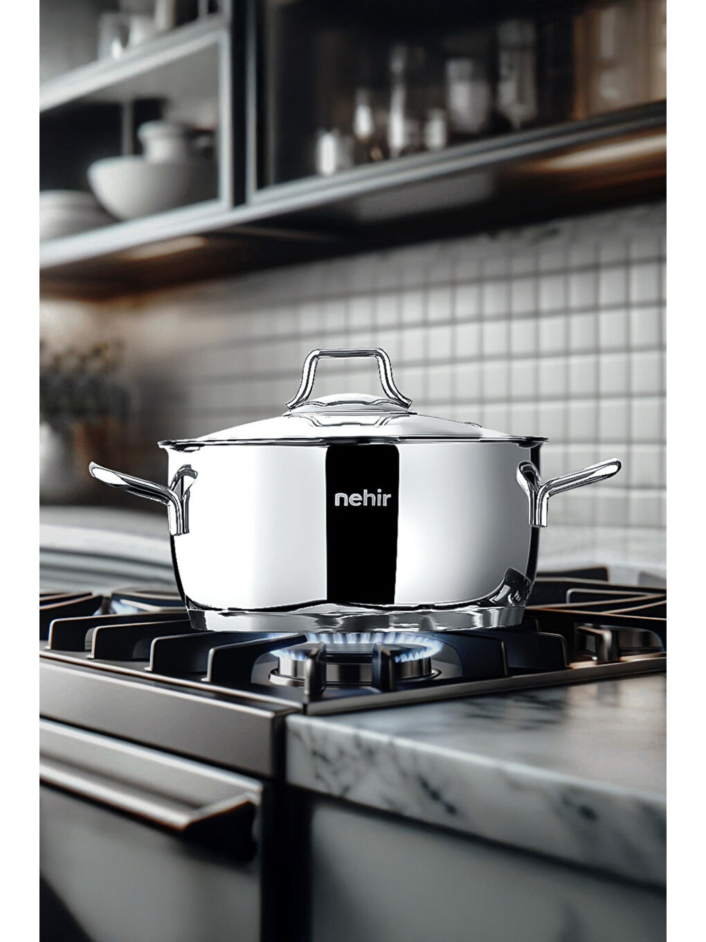 Gri Silver Klasik 6 Parça Derin Çelik Tencere Seti-2