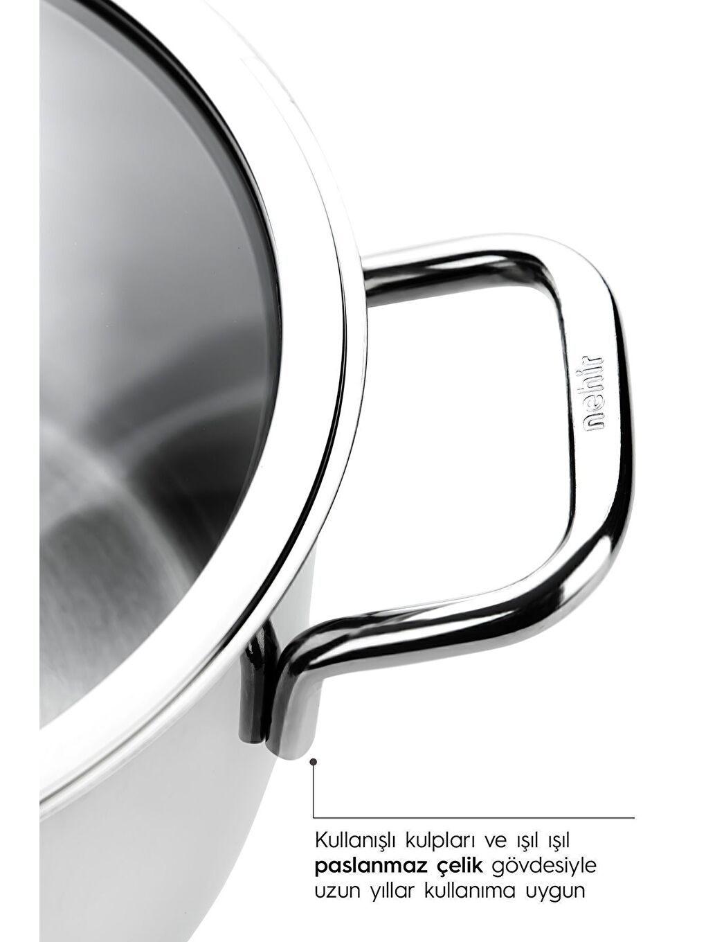 Gri Silver Klasik 6 Parça Derin Çelik Tencere Seti-5