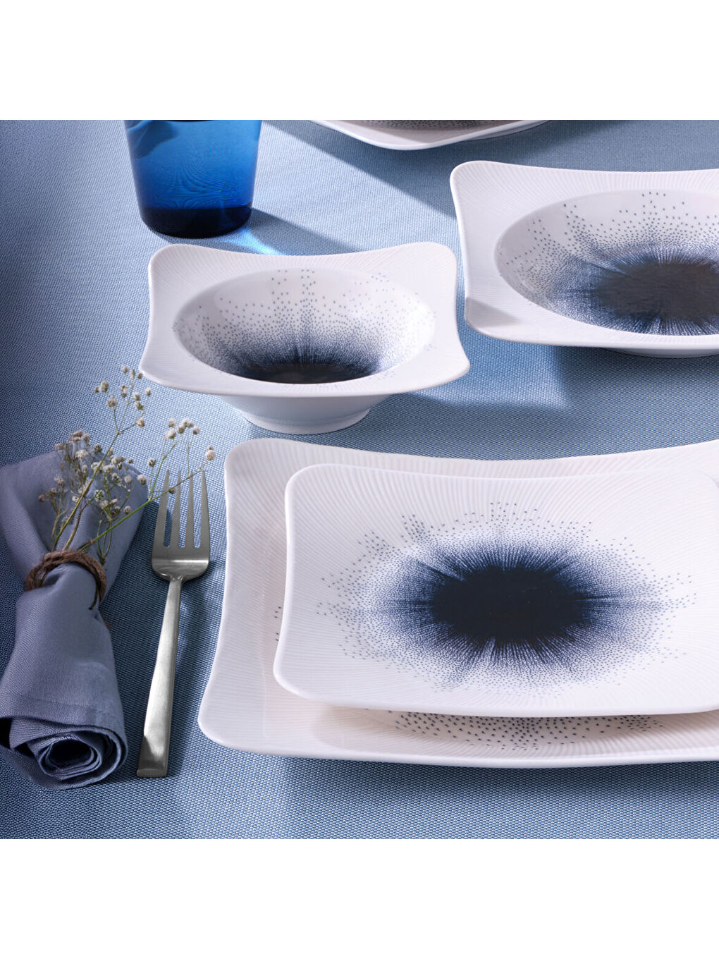 Ekru Spinoza 24 Parça 6 Kişilik Yemek Takımı 14718-1