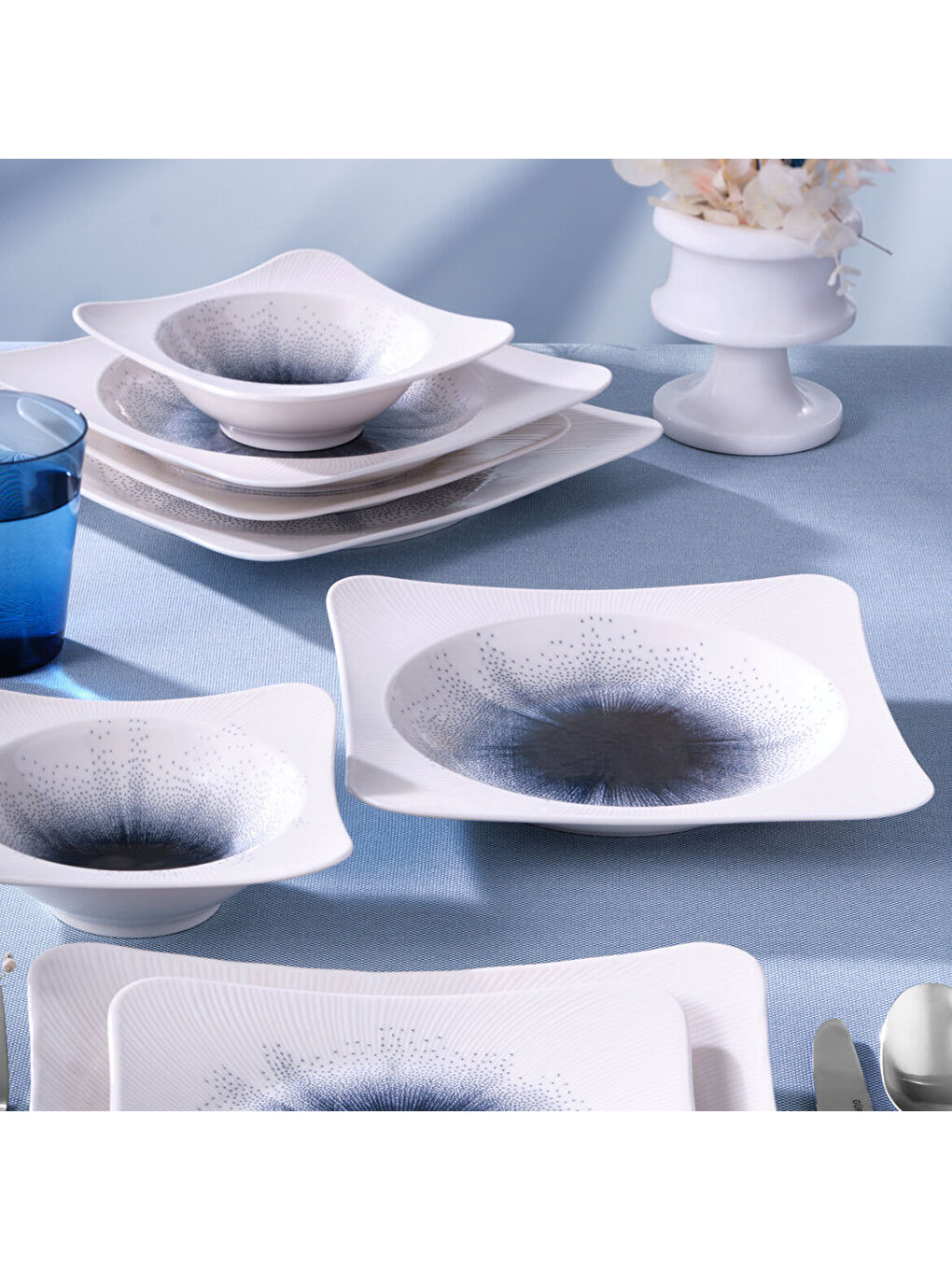 Ekru Spinoza 24 Parça 6 Kişilik Yemek Takımı 14718-2