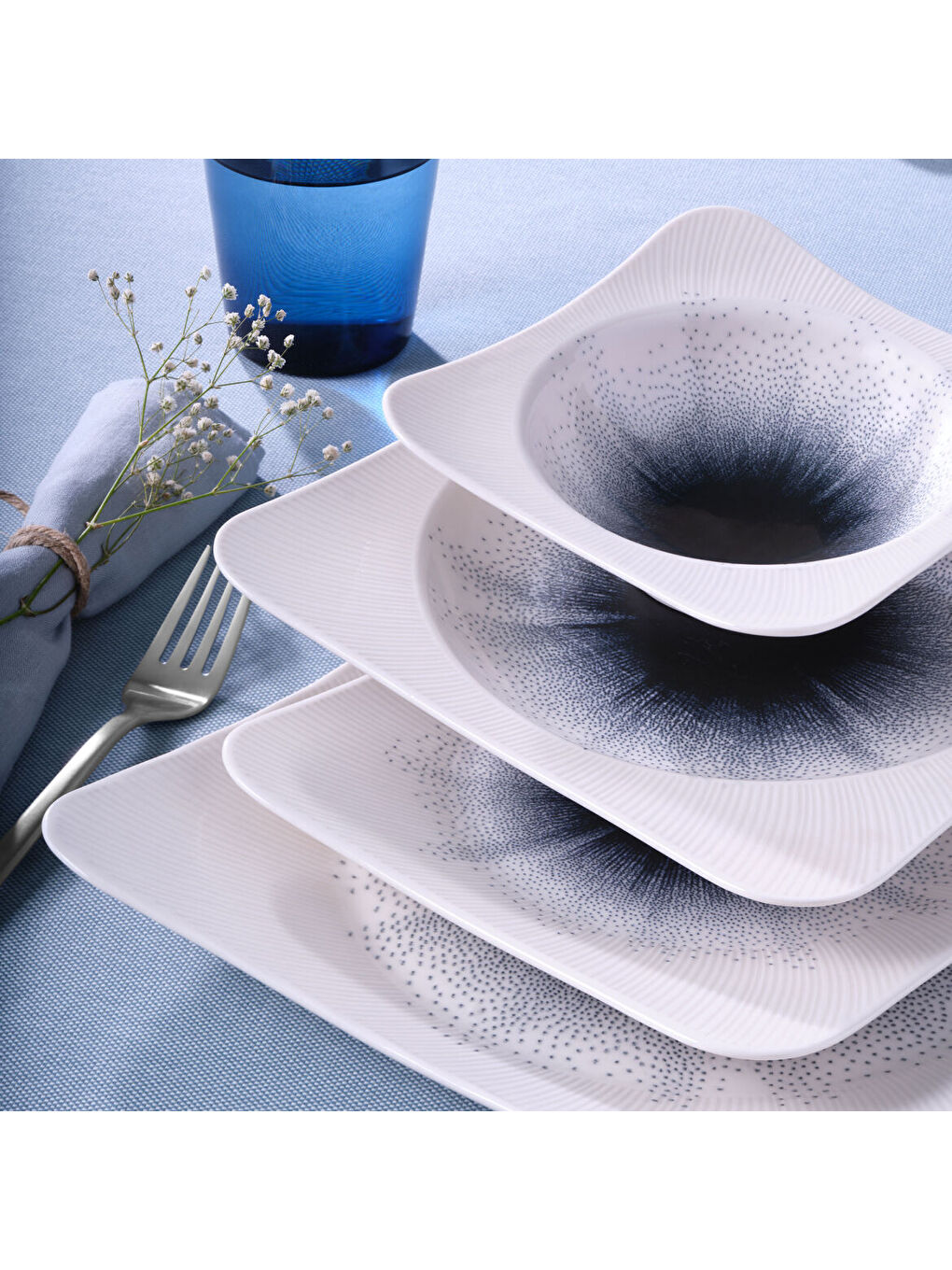 Ekru Spinoza 24 Parça 6 Kişilik Yemek Takımı 14718-3