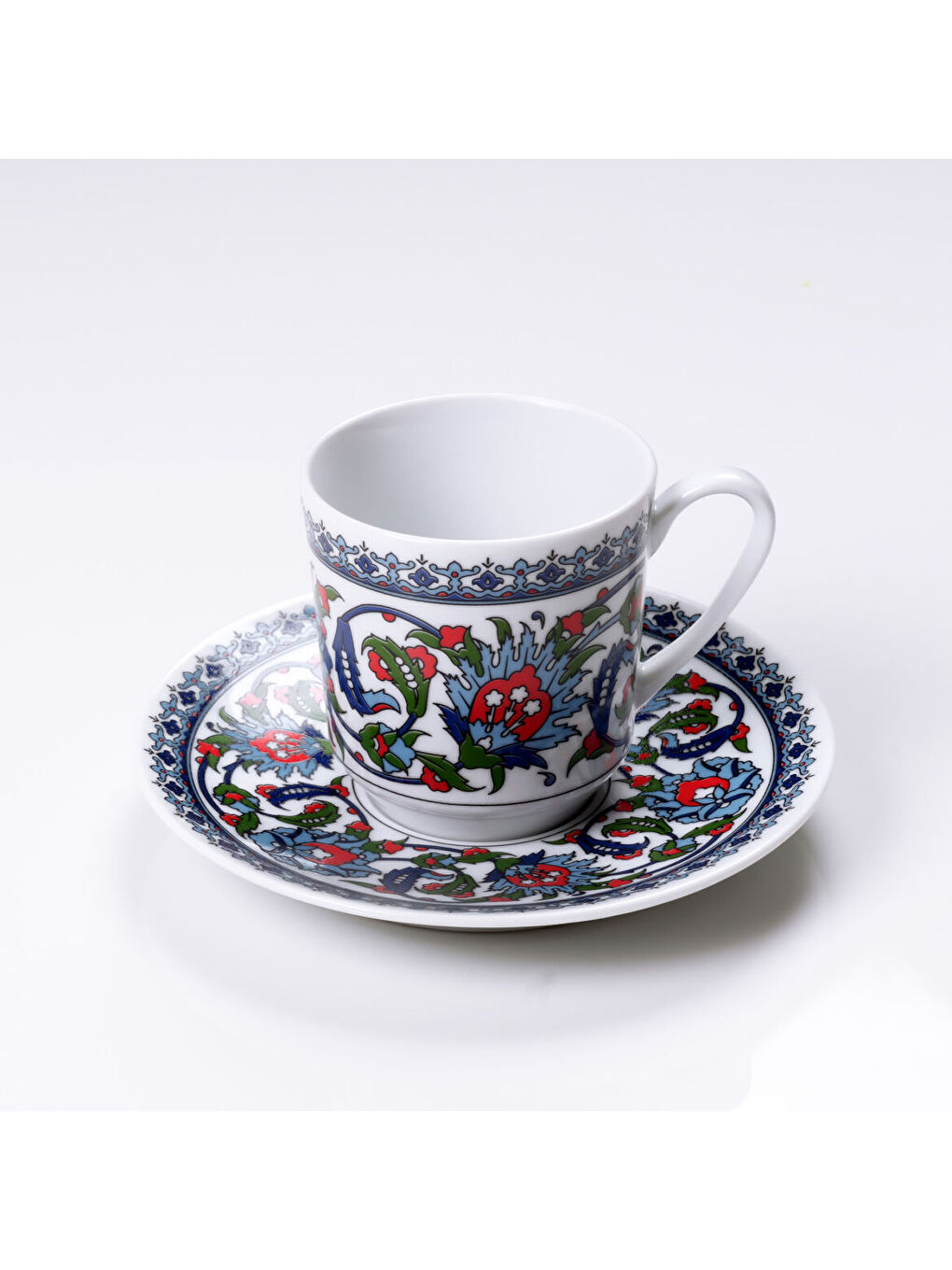 Ekru Gözde Double 4 Parça 2 Kişilik Kahve Fincan Takımı 60932-2