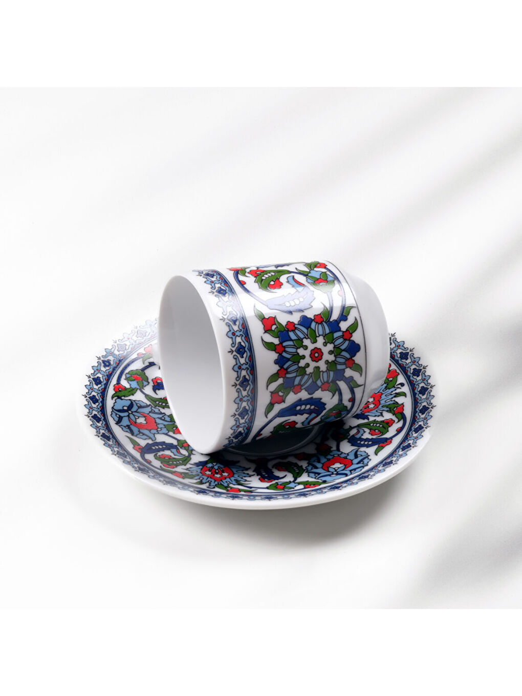 Ekru Gözde Double 4 Parça 2 Kişilik Kahve Fincan Takımı 60932-3