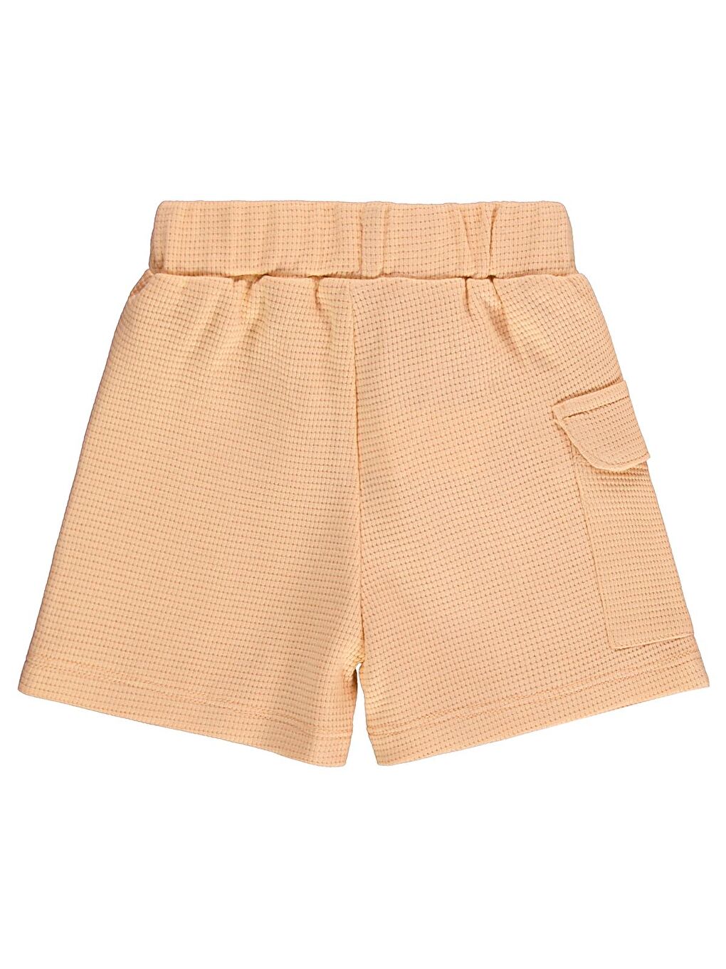 Pembe Baby Düz Cepli 6-18 Ay Şort - Pudra 6-9 Ay-1