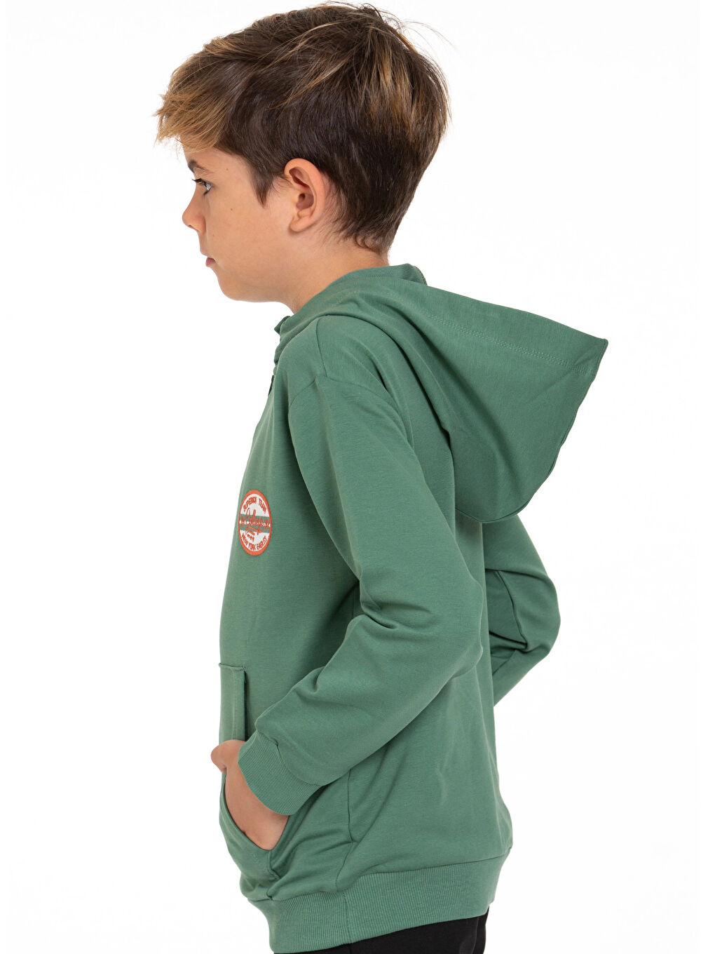 Haki Superior Team Nakışlı Fermuarlı Sweat 54405-3