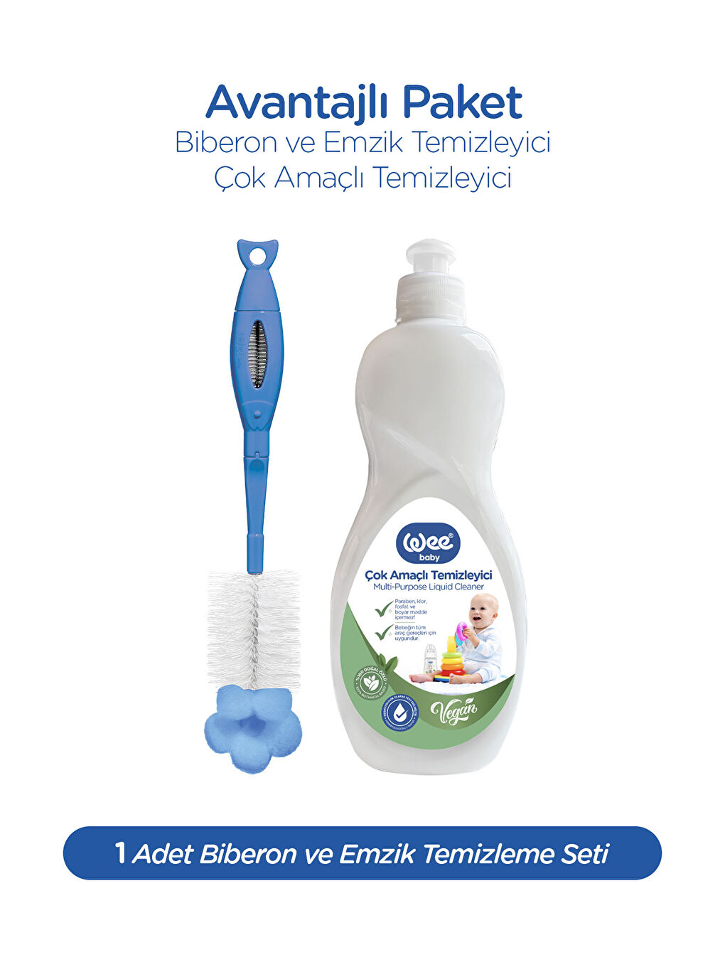 Biberon ve Emzik Temizleyici ve Temizleme Seti-1