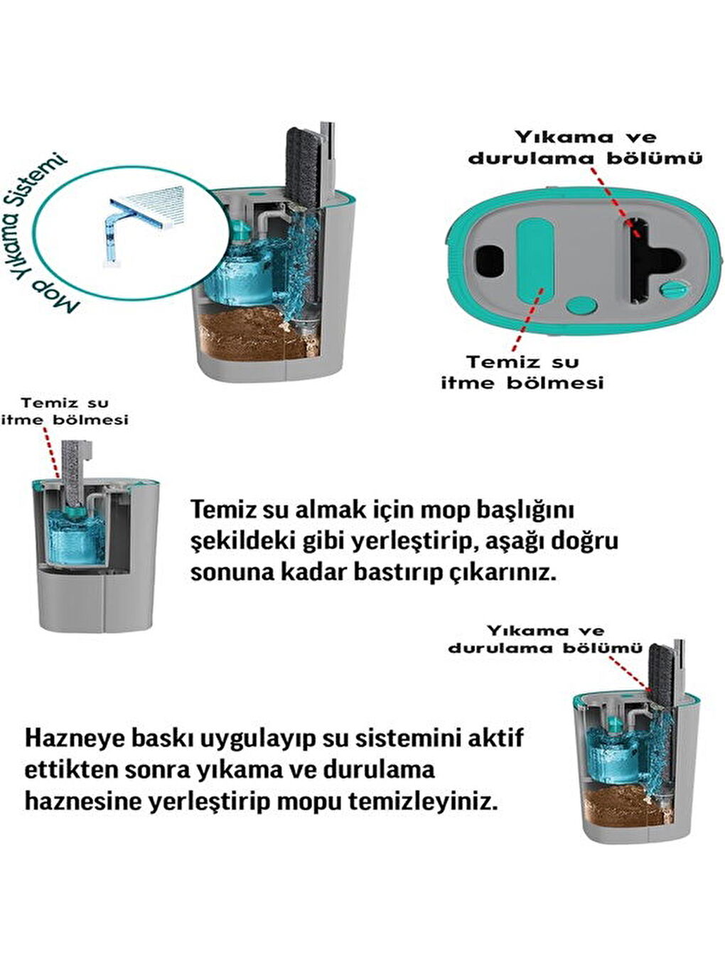 Aqua Jet Temizlik Seti - Gri-1