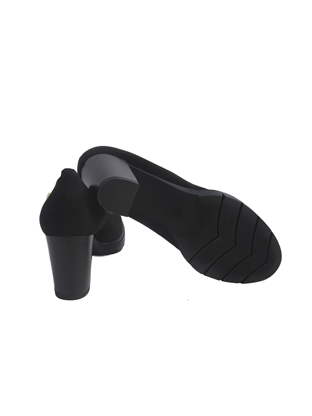 Siyah Kadın Topuklu / Stiletto 483700DS 3700DS Camoscio Nero-4