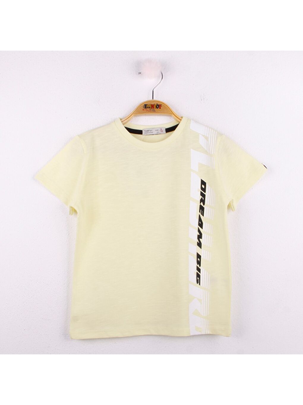 Sarı Erkek Çocuk Playhard Baskılı Tişört