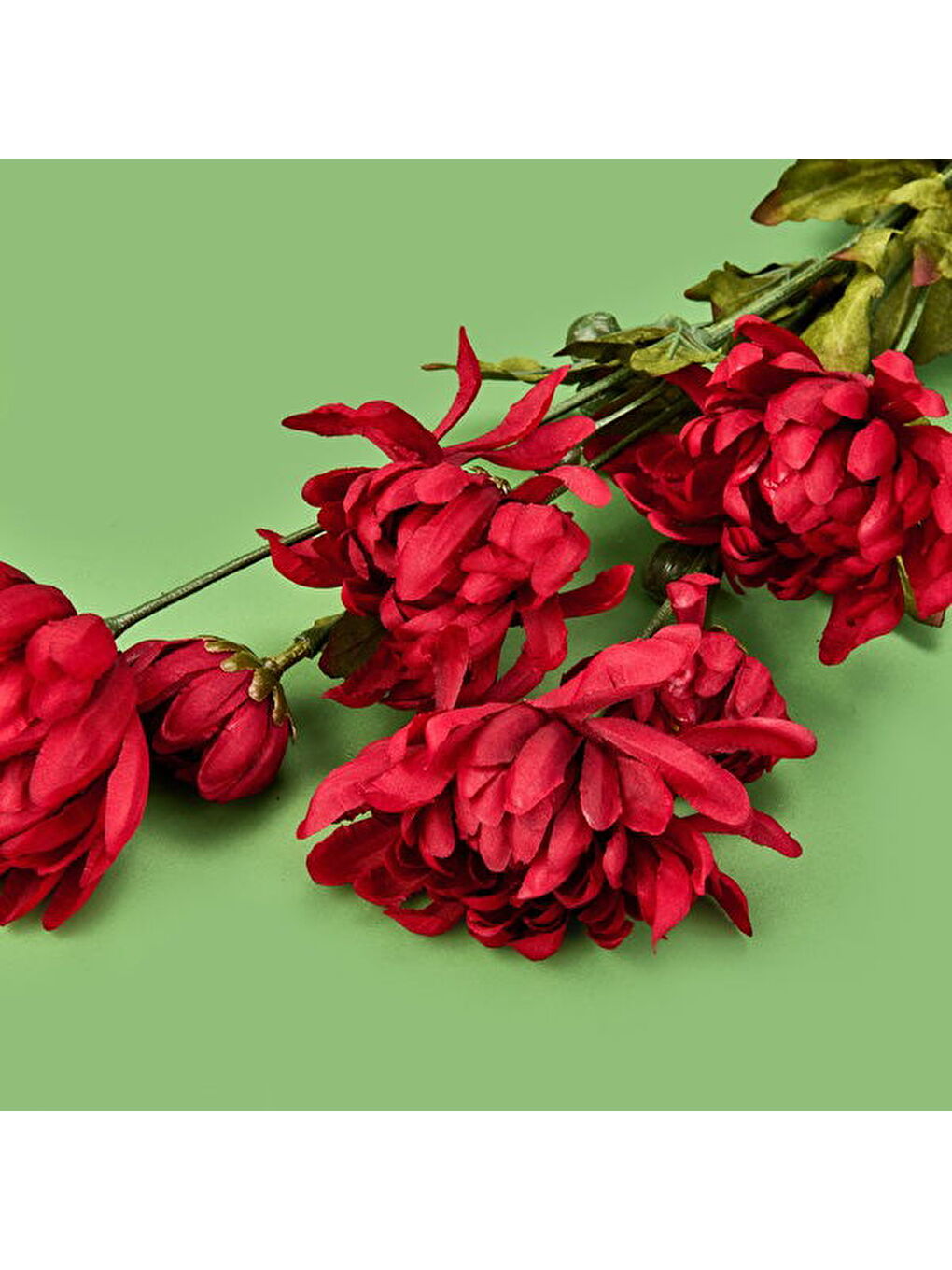 Deco Krizantem Dal Çiçek - Fuşya - 84 cm-2