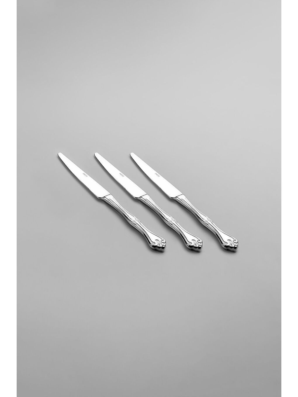 Gri Lalezar Sade 6 Kişilik 36 Parça Kutulu Çatal Kaşık Bıçak Takımı-6