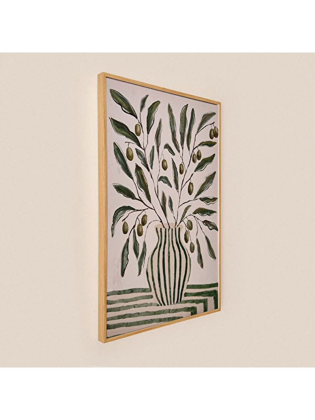 Deco Green Culture Olive Kanvas Tablo - Yeşil - 90x60 cm-3