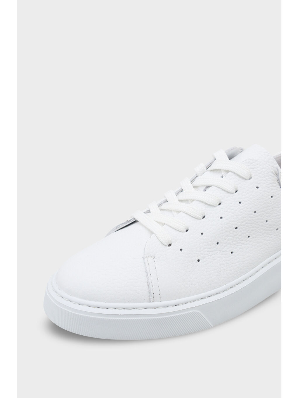 Beyaz Chaim Hakiki Deri Erkek Günlük Spor Ayakkabı Sneaker-2