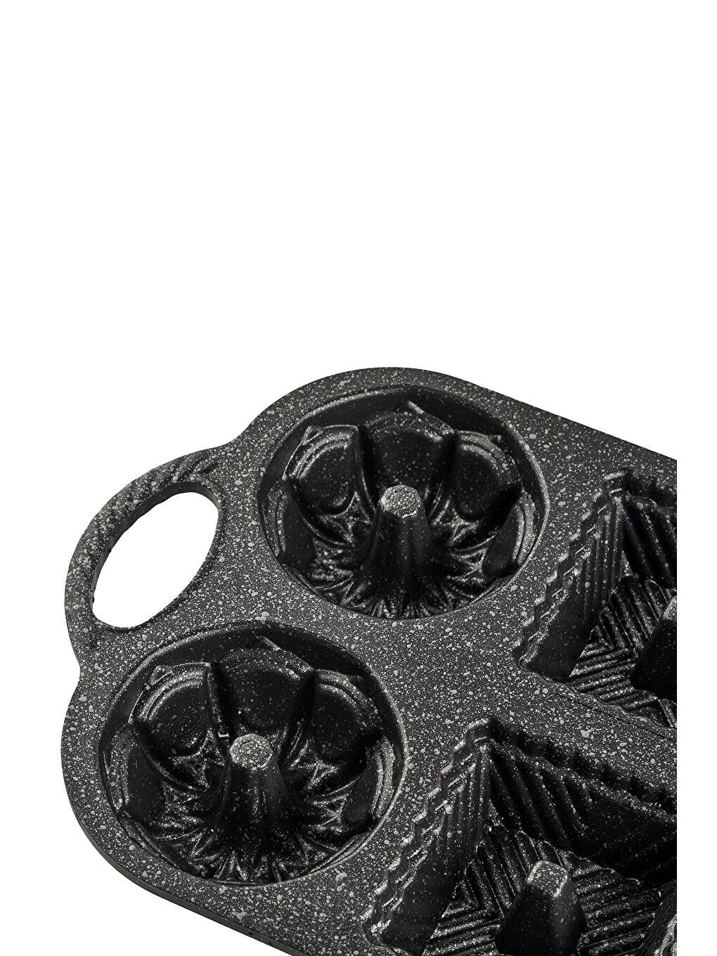 Valeria Siyah 6'lı Döküm Kek Kalıbı-3