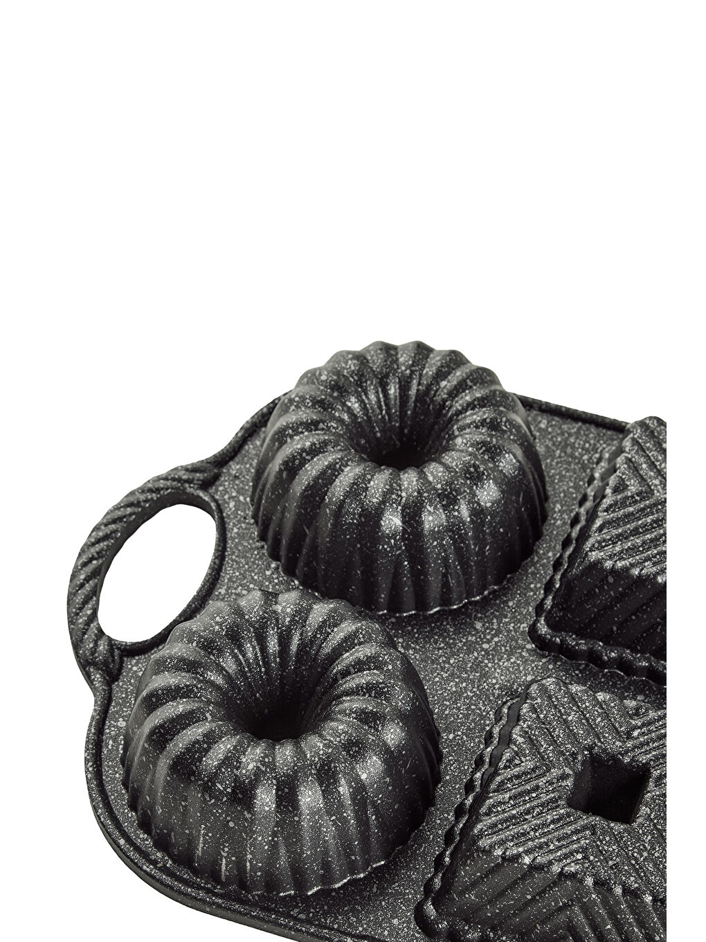 Valeria Siyah 6'lı Döküm Kek Kalıbı-4