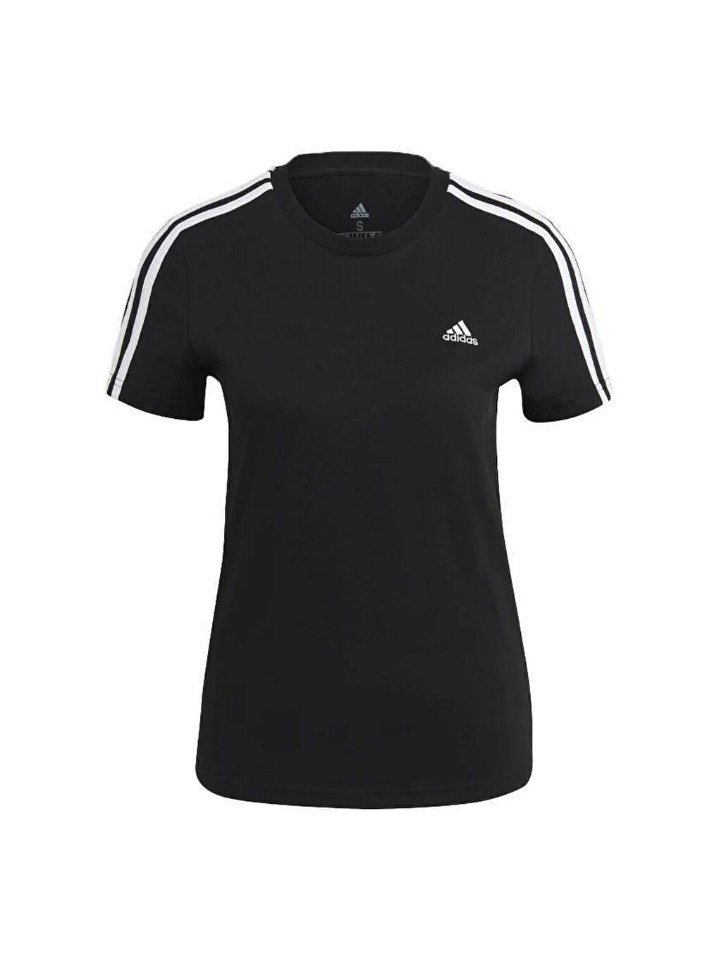 Adidas Siyah W 3S T Kadın Siyah Bisiklet Yaka Tişört - 2