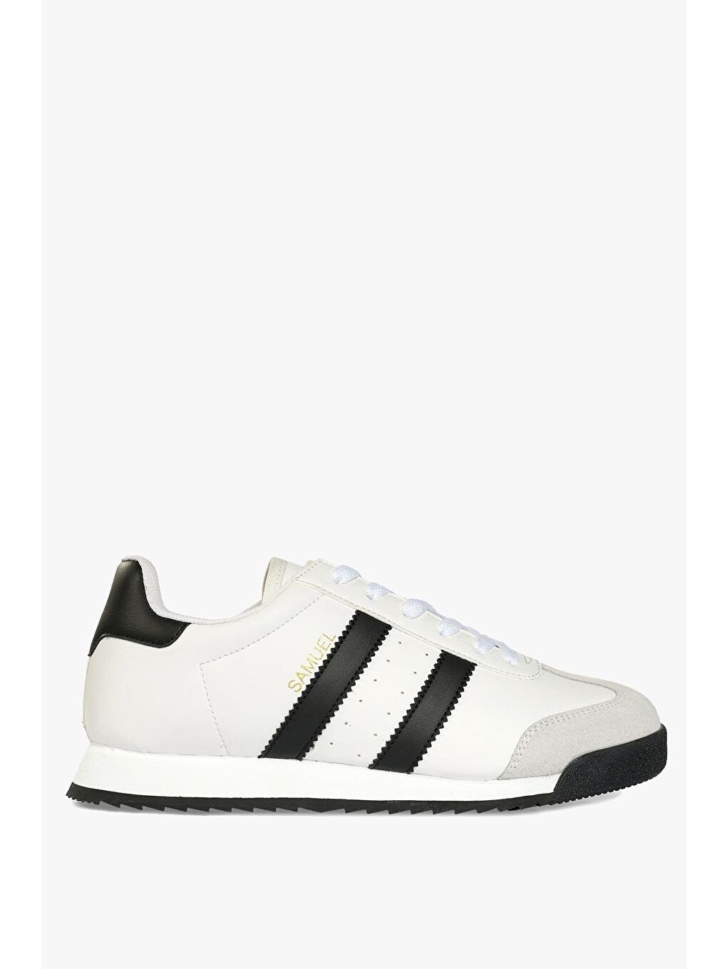 Samuel Beyaz Siyah Kadın Spor Ayakkabı