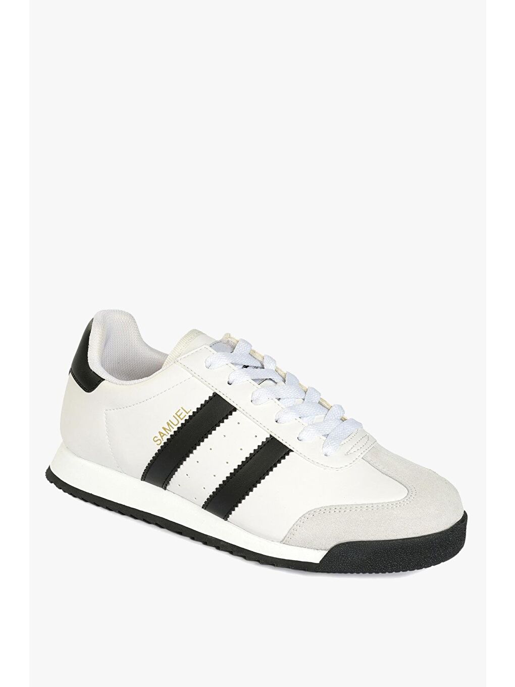 Samuel Beyaz Siyah Kadın Spor Ayakkabı-1