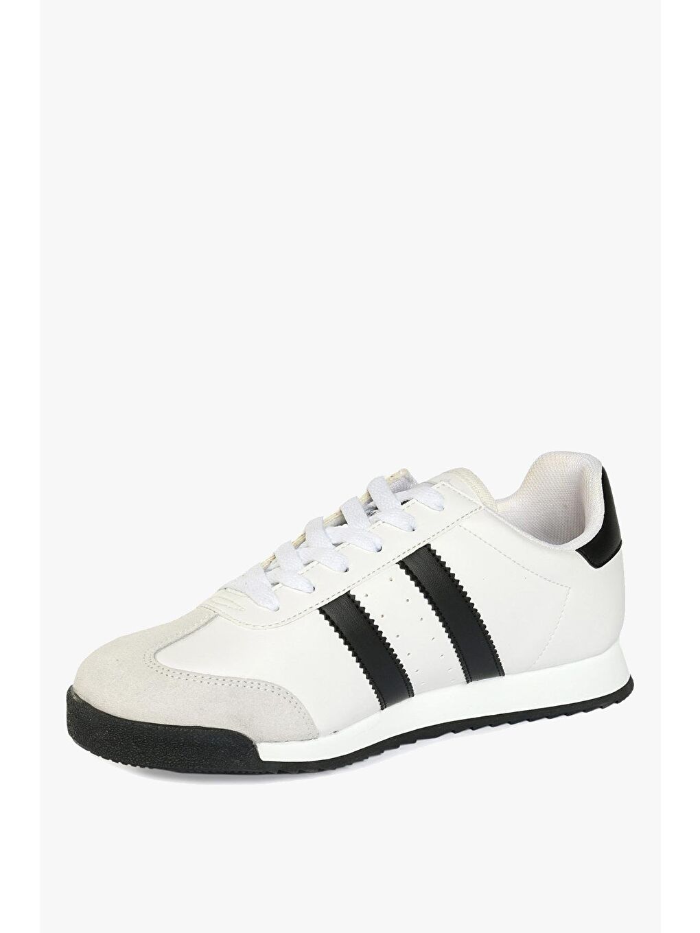 Samuel Beyaz Siyah Kadın Spor Ayakkabı-2