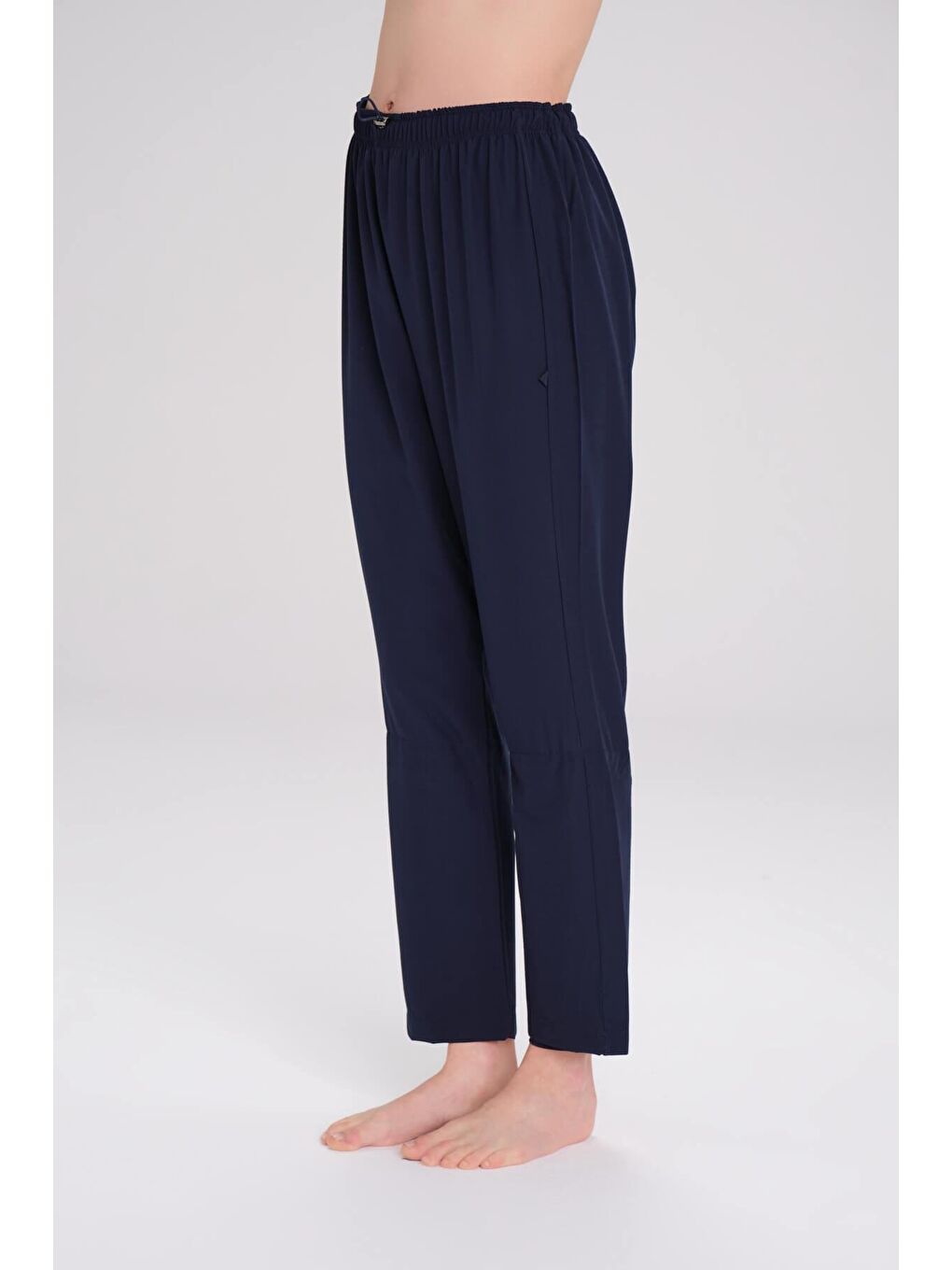 Esnek Dokuma Lacivert Açılmayı Önleyici Taytlı Yüzücü Pantolonu 3087-1