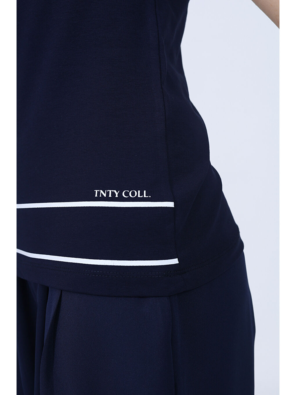 Lacivert Kız Çocuk Okul Baskılı Tişört-3