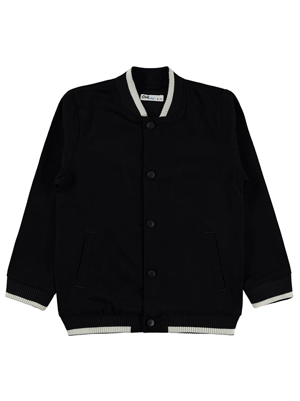 Boys Kolej Ribanalı 6-9 Yaş Ceket - Siyah 8-9 Yaş