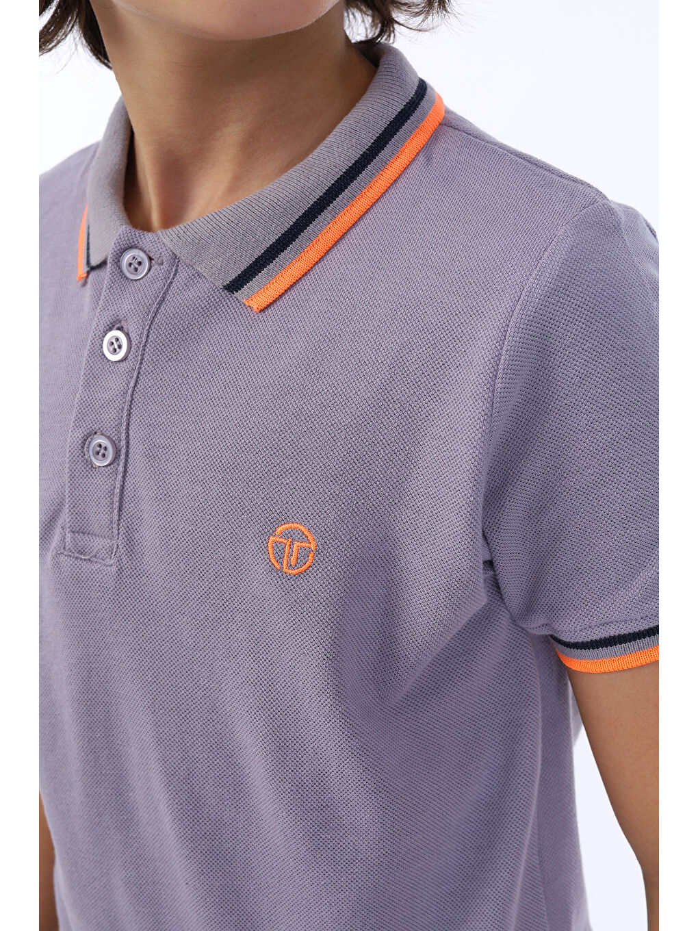 Gri Erkek Çocuk Tişört-1