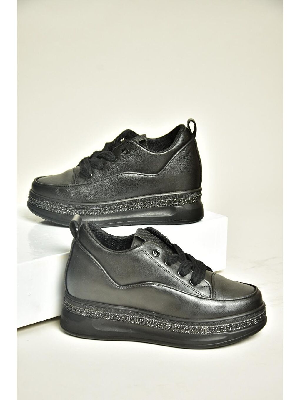 S6020087 Siyah Kadın Sneakers-1