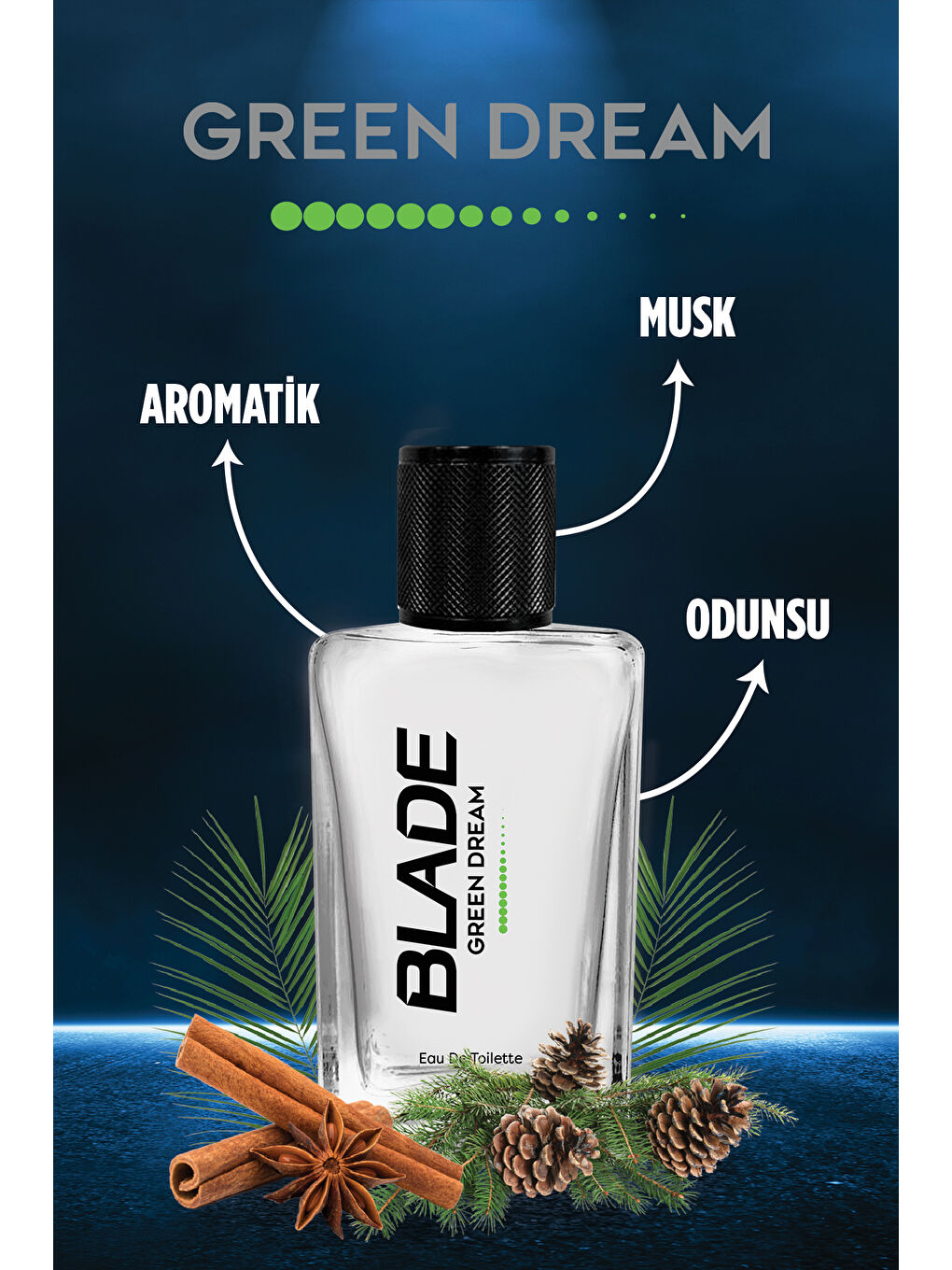 Blade Beyaz Green Dream Erkek Parfüm EDT 70 ml - 2