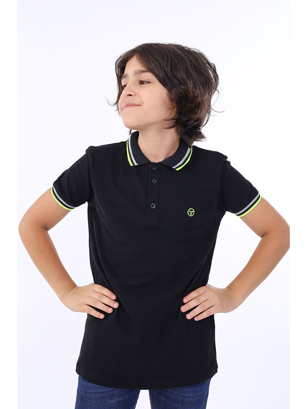 Siyah Erkek Çocuk Tişört