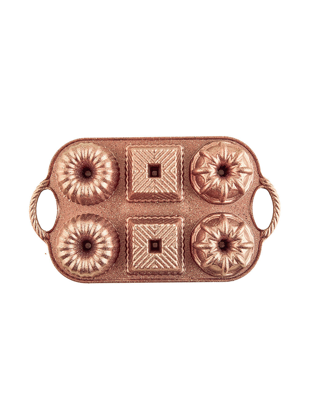 Sarı Valeria Rose Gold 6'lı Döküm Kek Kalıbı-1