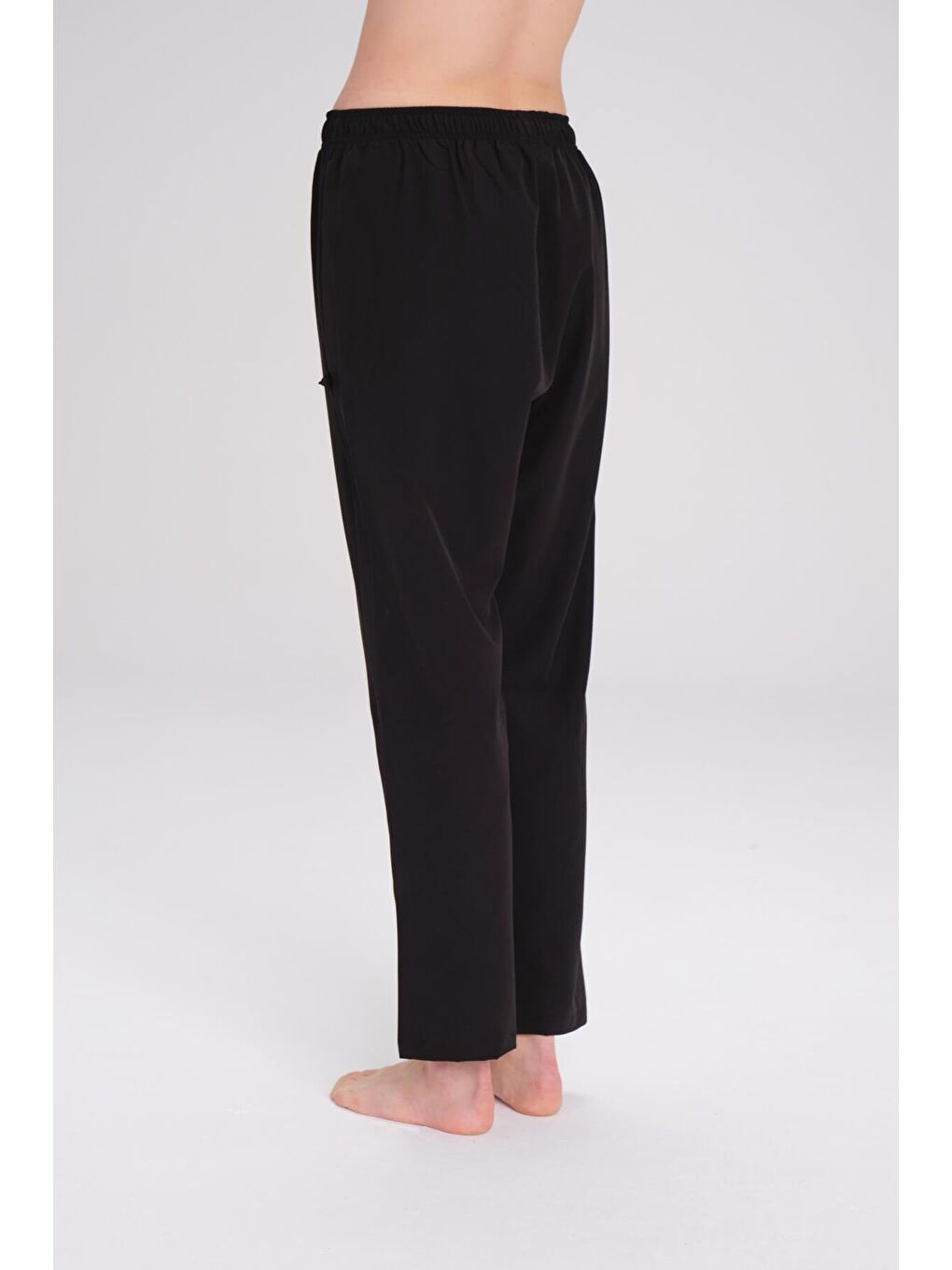 Esnek Dokuma Siyah Açılmayı Önleyici Taytlı Yüzücü Pantolonu 3087-3