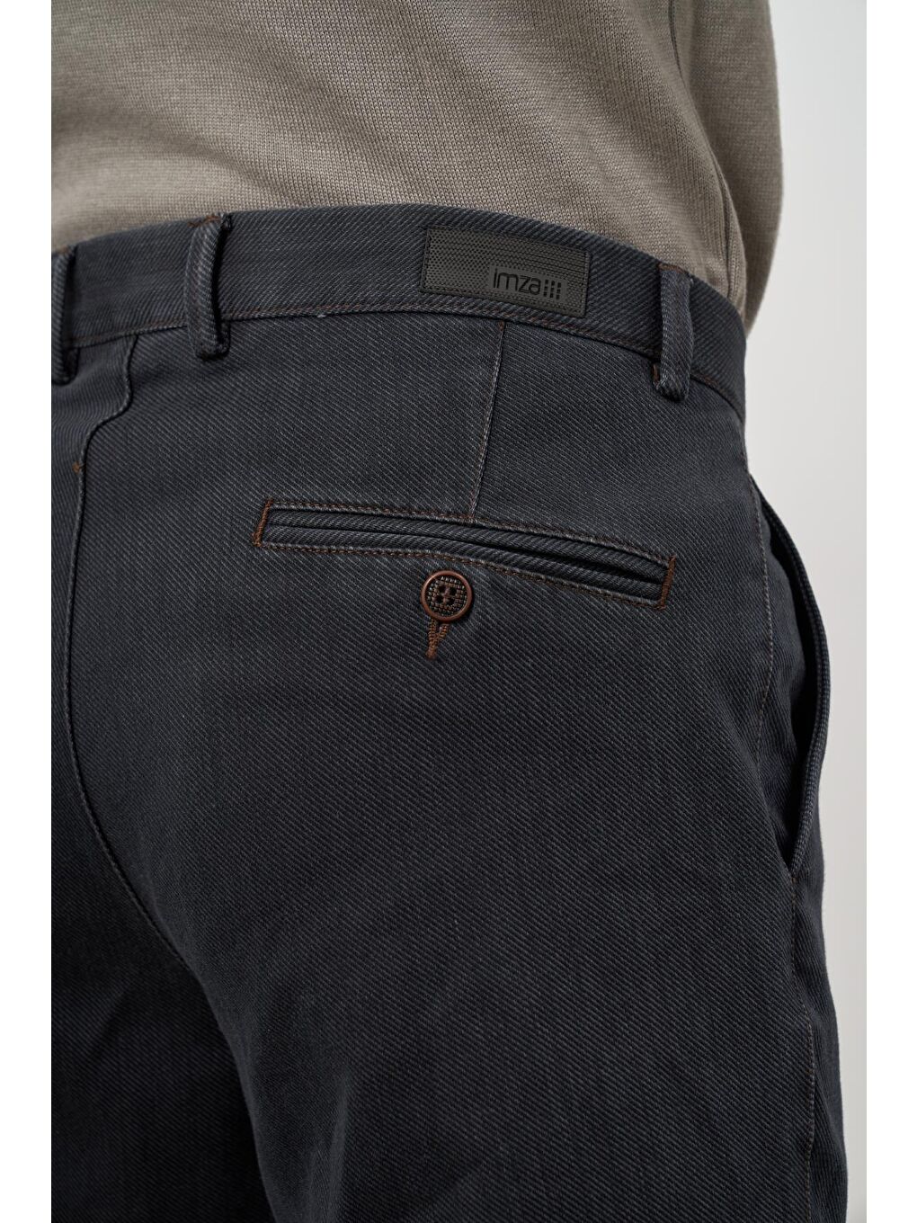 Siyah Pamuklu Yandan Cepli Casual Comfort Fit Chino Pantolon 1003245153-5