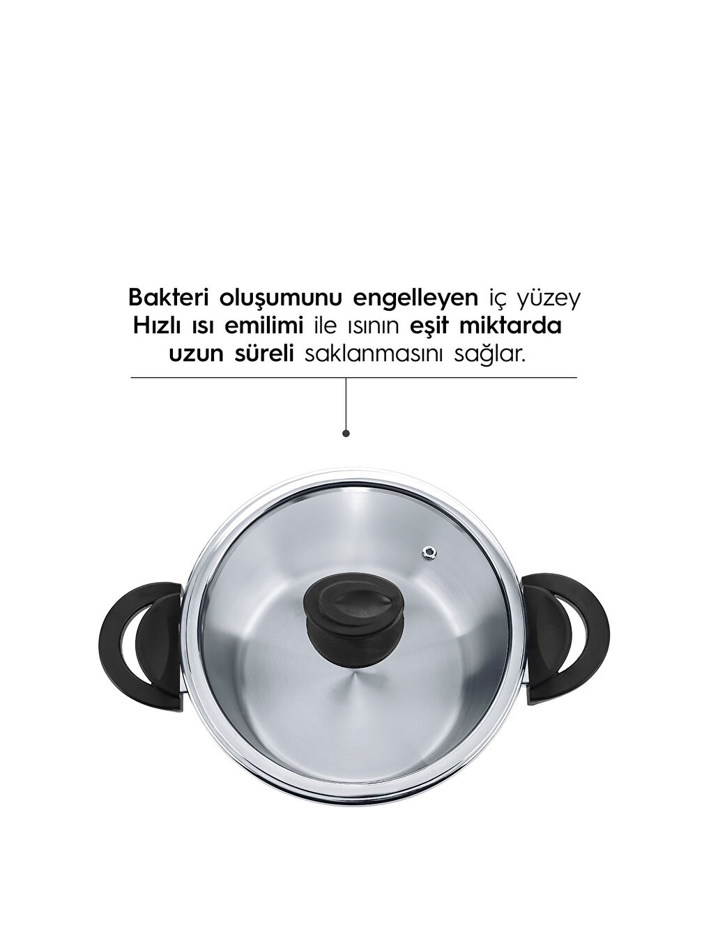 Gri Silver Matik Paslanmaz Çelik 4 Parça Düdüklü Tencere Seti-3