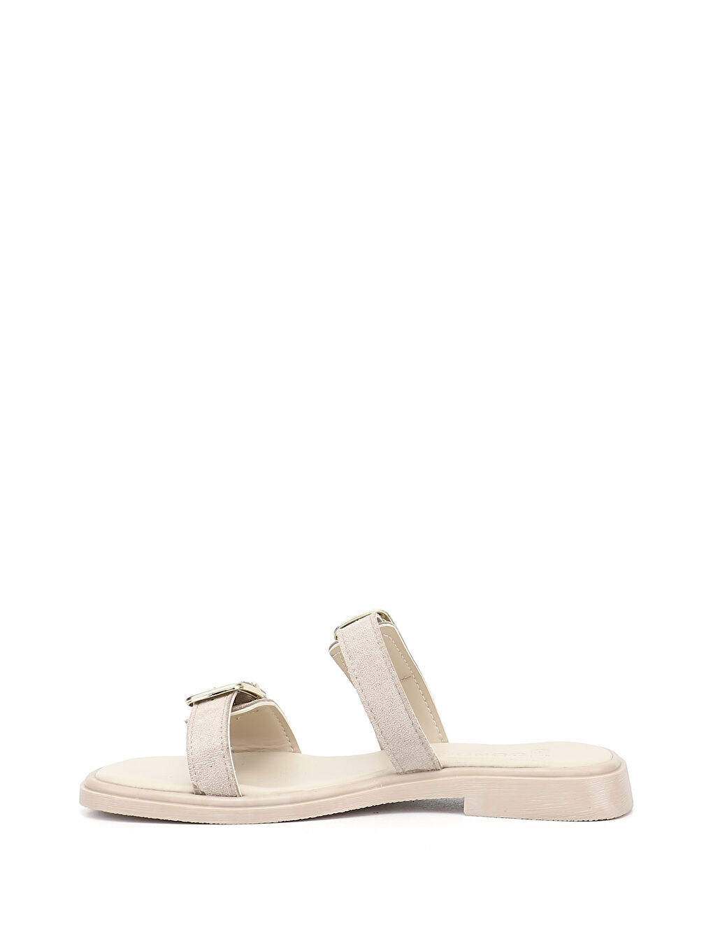 Bej Kadın BEJ Tokalı Günlük Terlik-3