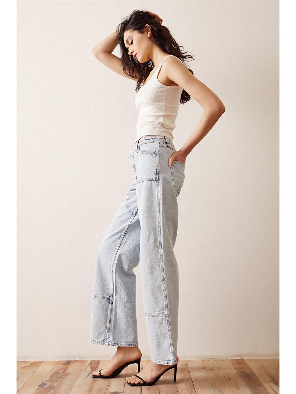 Mavi Boru Paça Salaş Jean-2