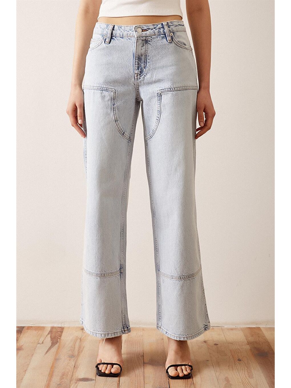 Mavi Boru Paça Salaş Jean-3