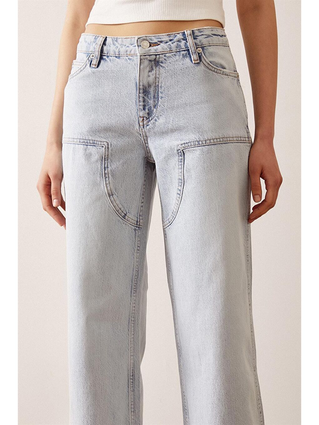 Mavi Boru Paça Salaş Jean-4