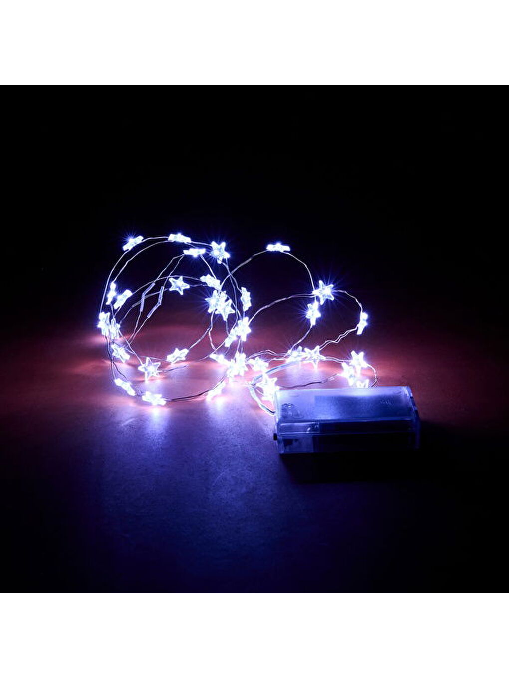 Renksiz 40 Işıklı Yıldız Led - Şeffaf - 195 cm-3