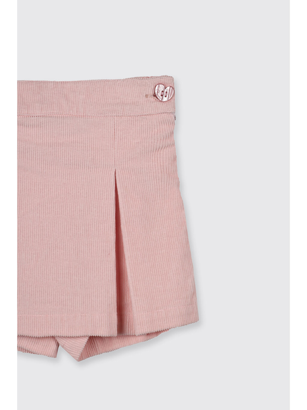 Kız Çocuk Kadife Şort Etek Pembe-1