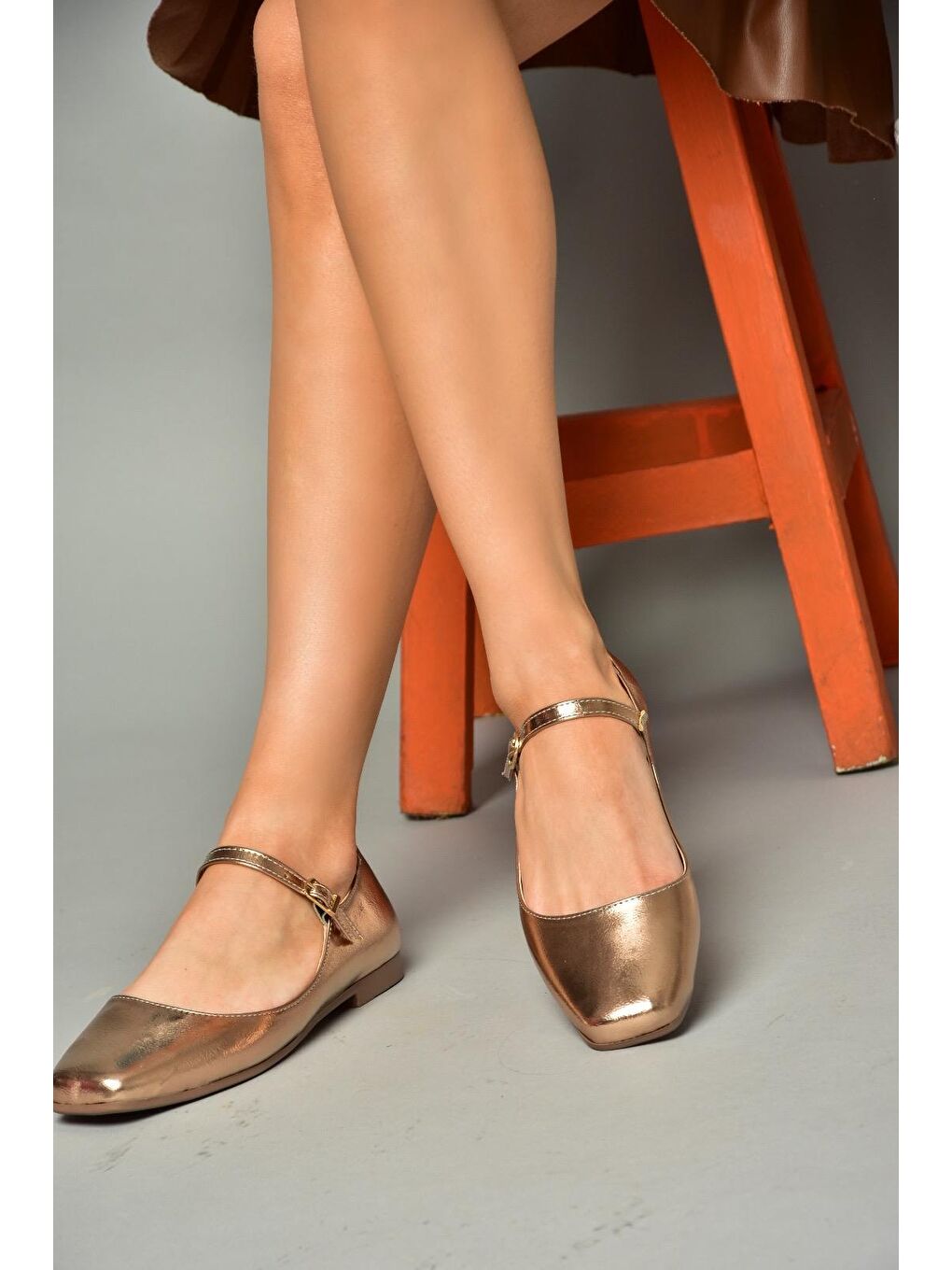 Sarı S7262525 Bronz Kadın Babet-2