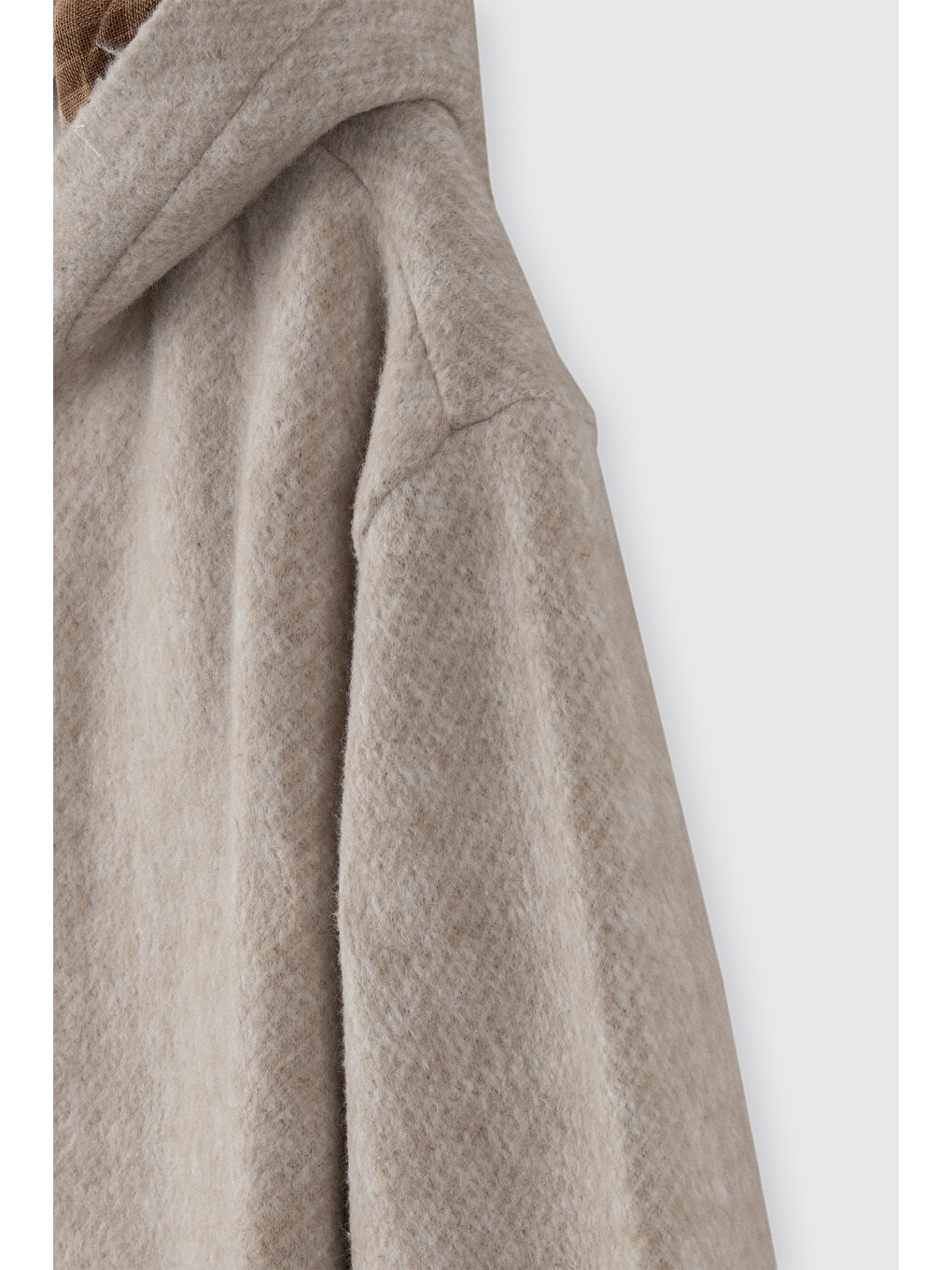 Erkek Çocuk Fermuarlı Sweatshirt Bej-Melanj-1