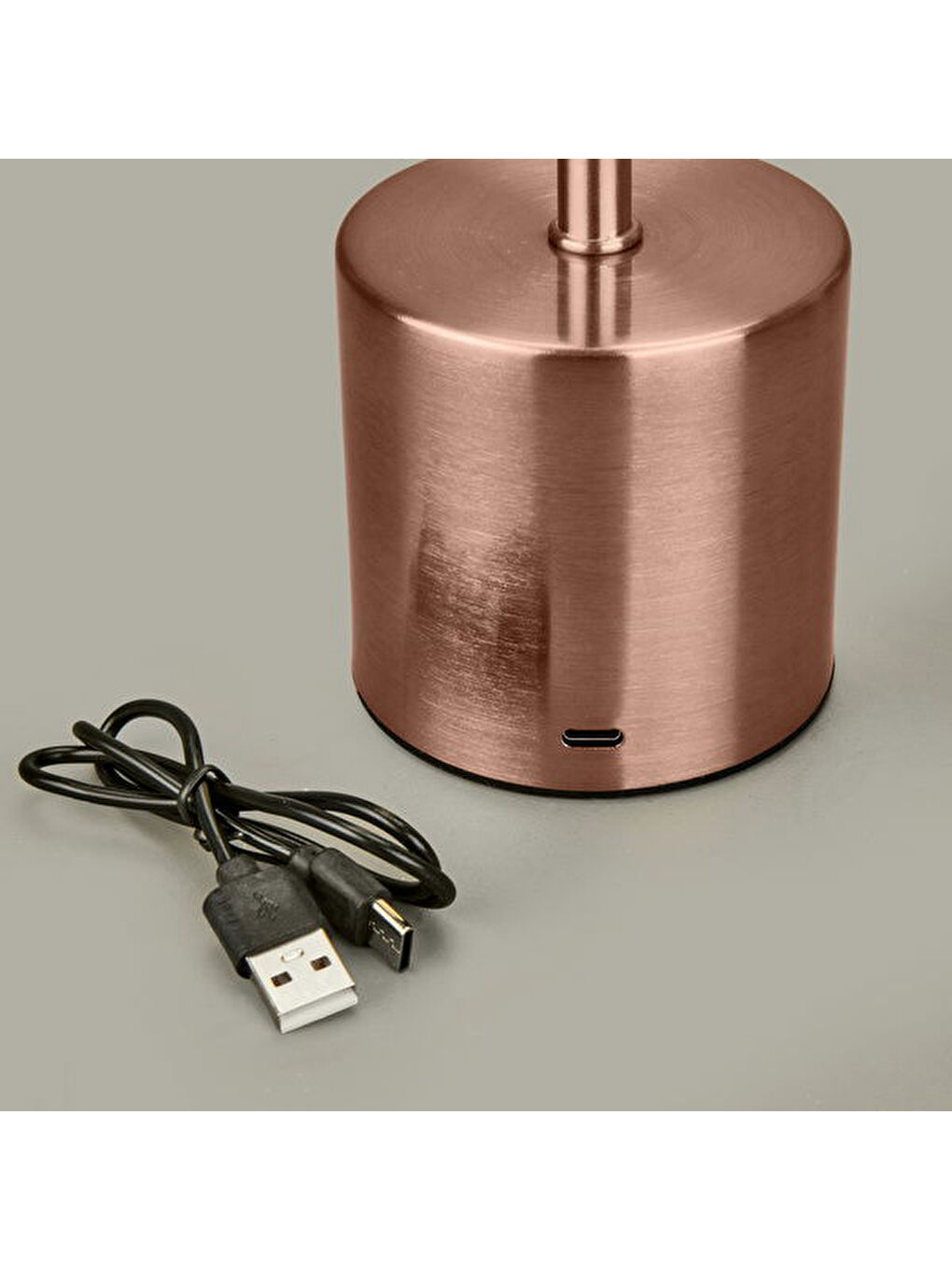 Pembe Dekoratif Şarjlı Dokunmatik Masa Lambası - Rose - 31 cm-1