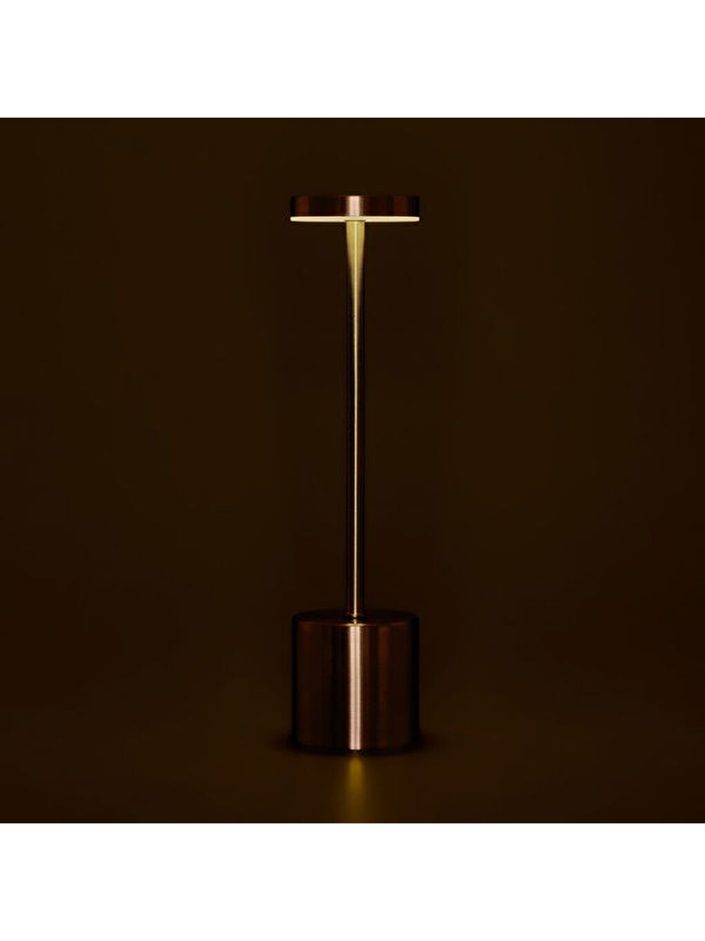 Pembe Dekoratif Şarjlı Dokunmatik Masa Lambası - Rose - 31 cm-2